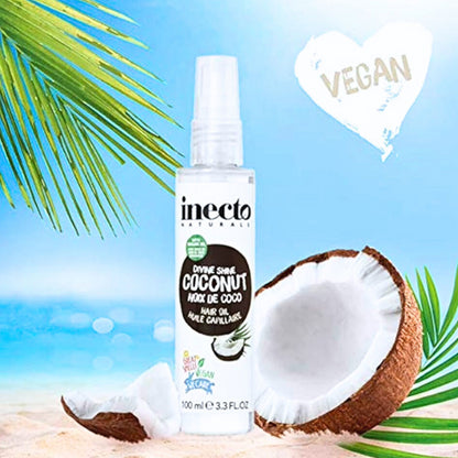 Inecto Hair Oil Divine Shine Coconut Vegan 100ml