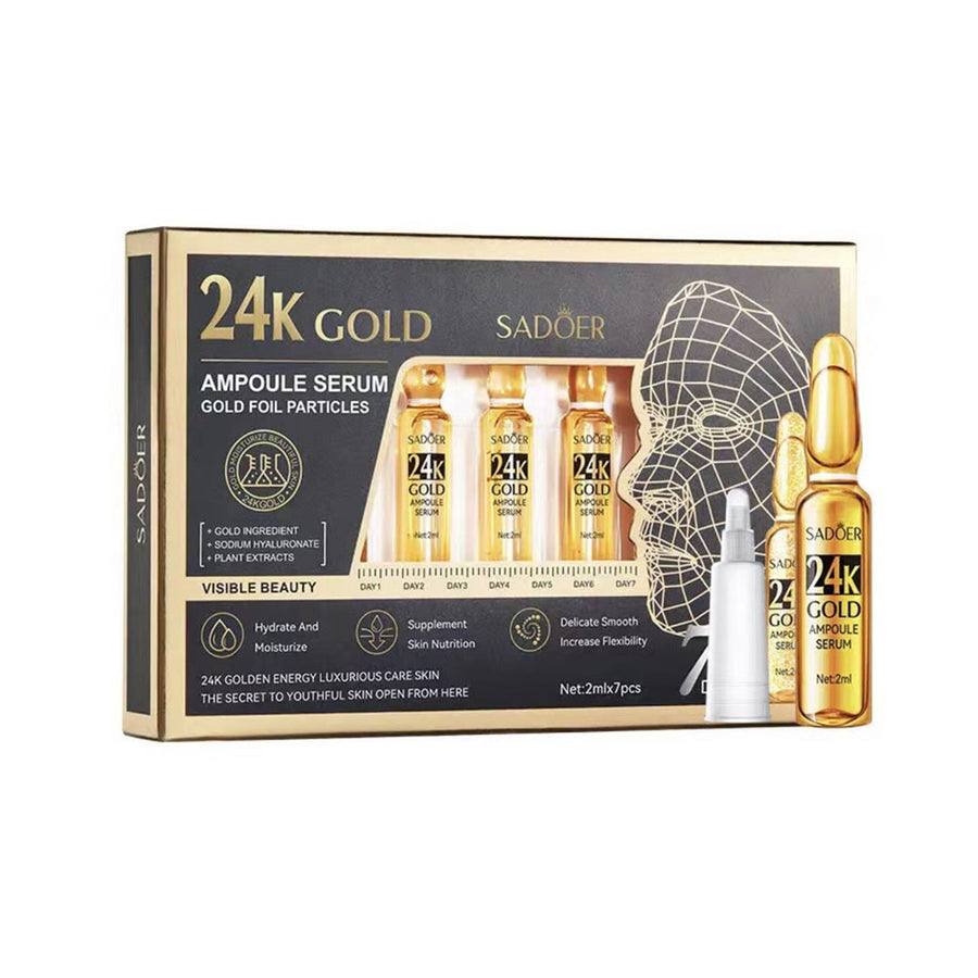 Sadoer 24K Golden Ampoule Serum Essence 2ml×7pcs