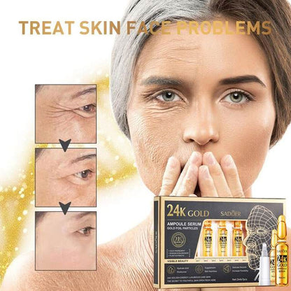 Sadoer 24K Golden Ampoule Serum Essence 2ml×7pcs