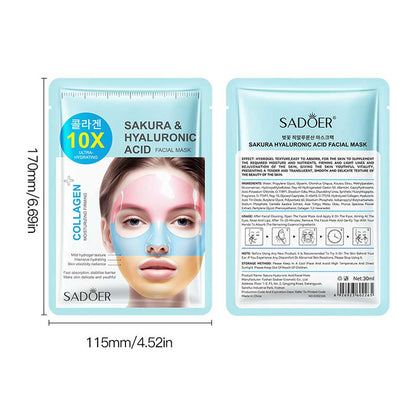 Sadoer Collagen Sakura & Hyaluronic Acid Facial Mask 30ml