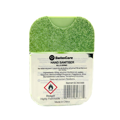 SwissCare Moisturising Hand Sanitiser Cucumber Melon 35ml