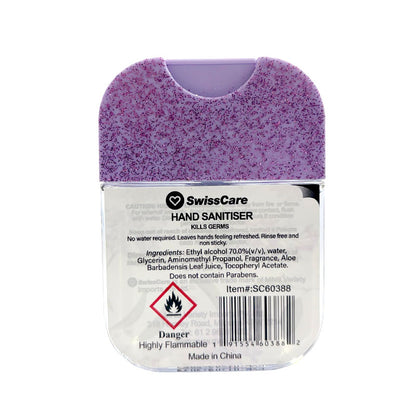 SwissCare Moisturising Hand Sanitiser Violet Orchid & Sandalwood 35ml
