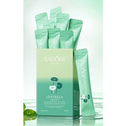 Sadoer Centella B5 Moisturizing Soothing Repairing Sleeping Facial Mask 20pc