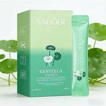 Sadoer Centella B5 Moisturizing Soothing Repairing Sleeping Facial Mask 20pc