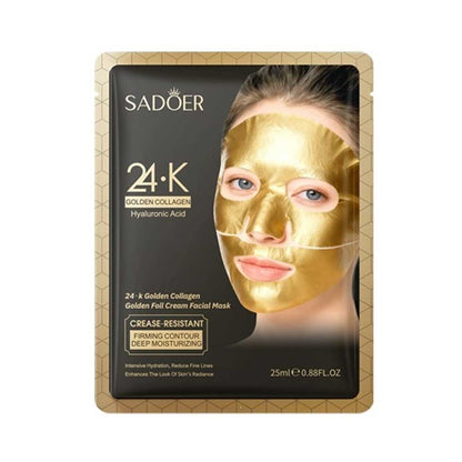 Sadoer 24K Golden Collagen Golden Foil Cream Facial Mask 25ml