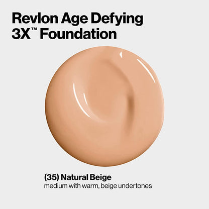 Revlon Age Defying Foundation SPF20 35 Natural Beige 30ml