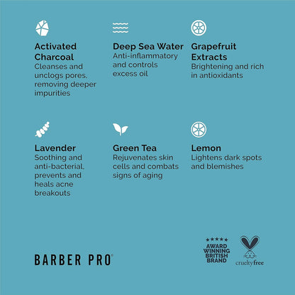 Barber Pro Face Putty Black Peel Off Mask