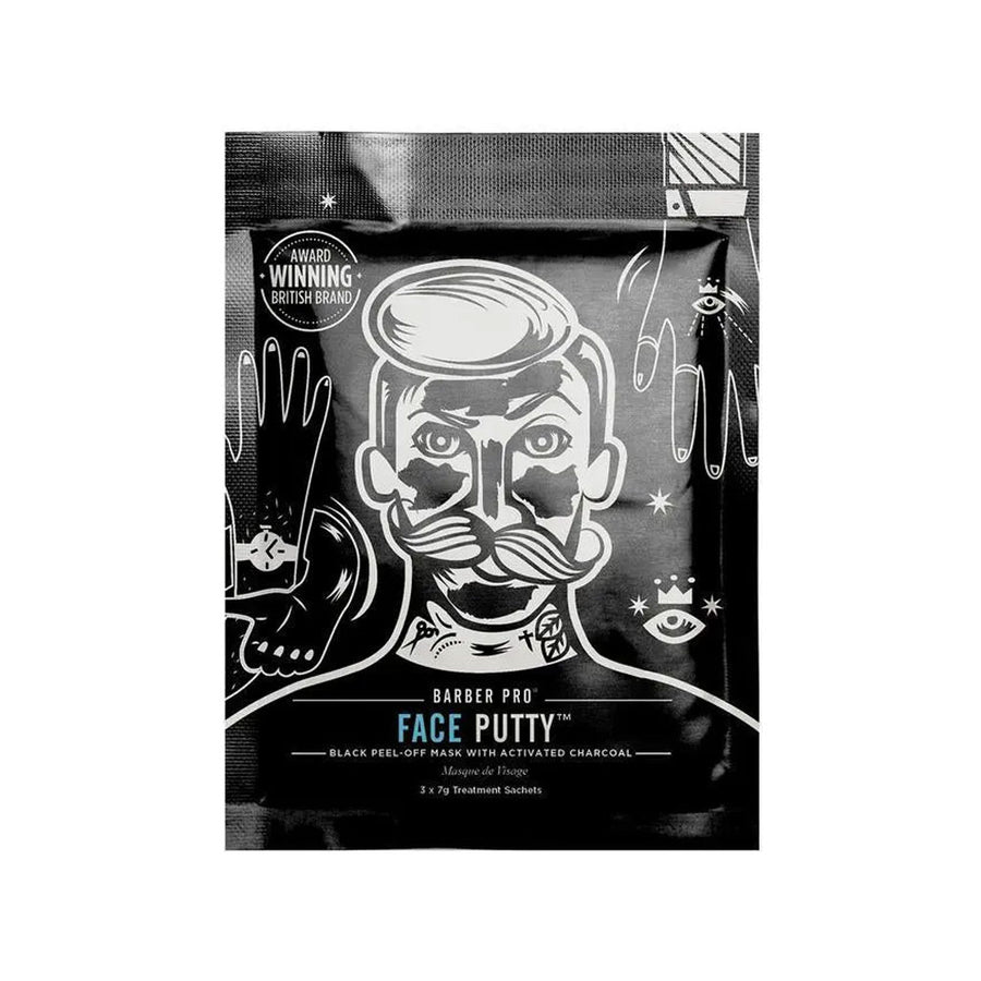 Barber Pro Face Putty Black Peel Off Mask