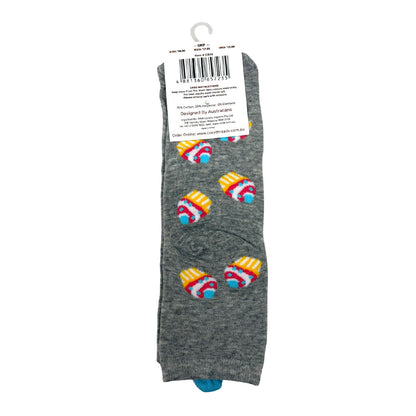 Cosy Threads Unisex 3D Socks Cupcake
