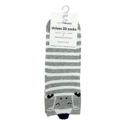 Cosy Threads Unisex 3D Socks Sleepy Sheep