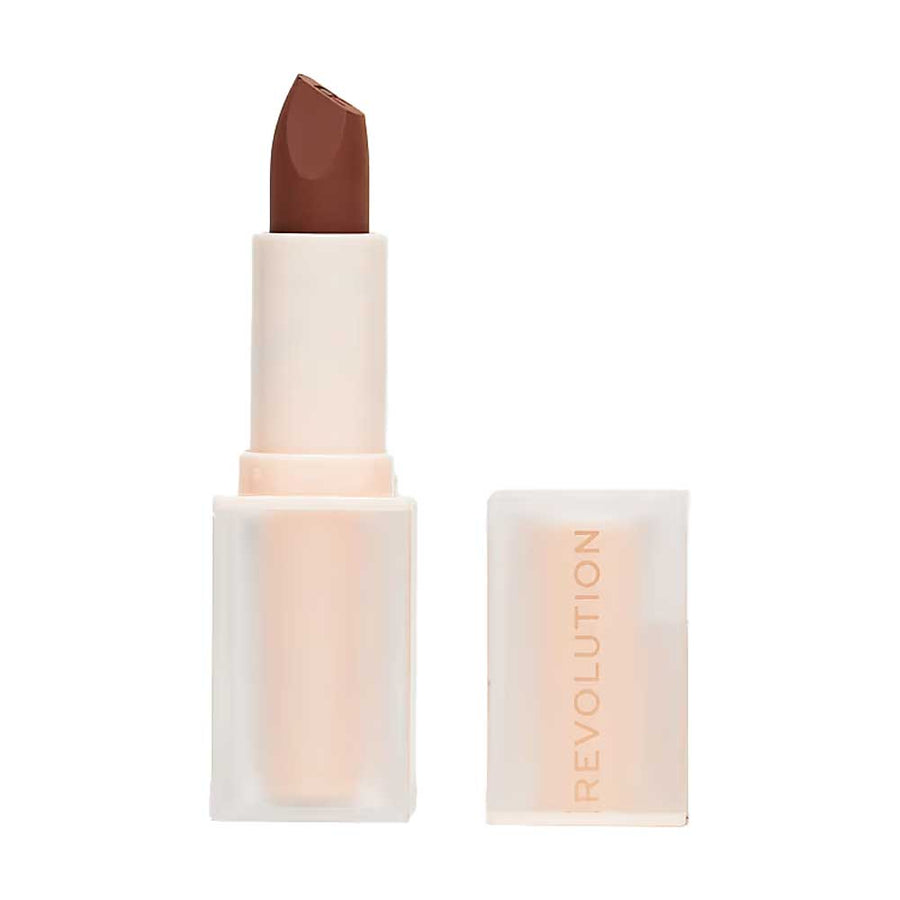 Revolution Lip Allure Soft Satin Lipstick Stiletto Brown