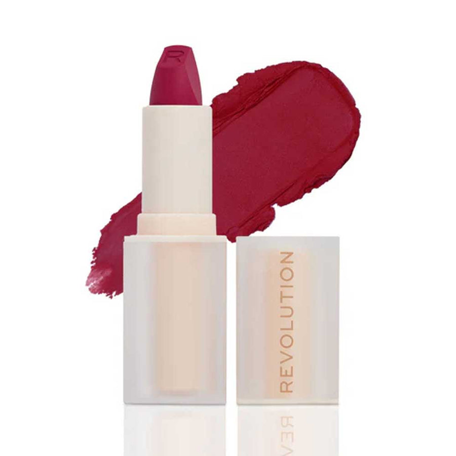 Revolution Lip Allure Soft Satin Lipstick Material Girl Wine