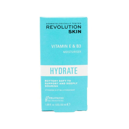 Revolution Skin Moisturiser Vitamin E & B3 Hydrate 50ml
