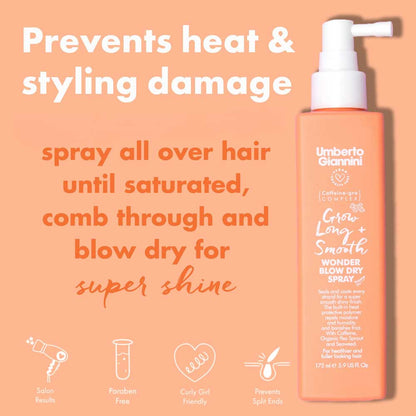 Umberto Giannini Grow Long Wonder Blow Dry Spray 175ml