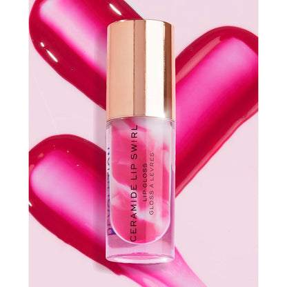 3x Revolution Lip Gloss Ceramide Lip Swirl Berry Pink 4.5ml