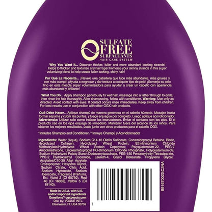 OGX Shampoo Biotin & Collagen Extra Strength Extra Volume 385ml