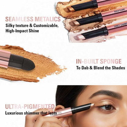 Revolution Lustre Wand Eyeshadow Stick Gold Flare