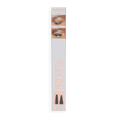 Revolution Felt & Kohl Eyeliner Duo White