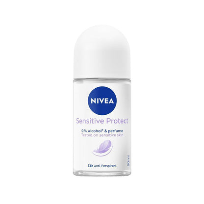 Nivea Anti Perspirant Sensitive Protect 72H 0% Alcohol & Perfume 50ml