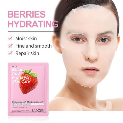 Sadoer Strawberry Soft Moisturizing Facial Mask 25g