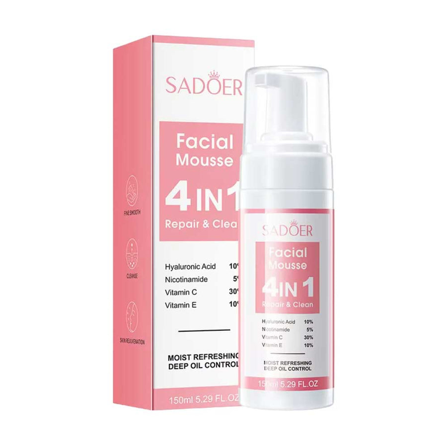 Sadoer 4-In-1 Repair & Clean Facial Mousse 150ml