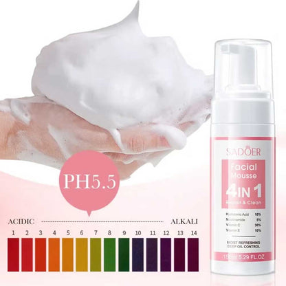 Sadoer 4-In-1 Repair & Clean Facial Mousse 150ml
