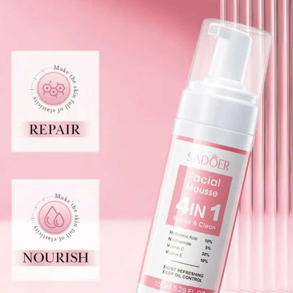 Sadoer 4-In-1 Repair & Clean Facial Mousse 150ml