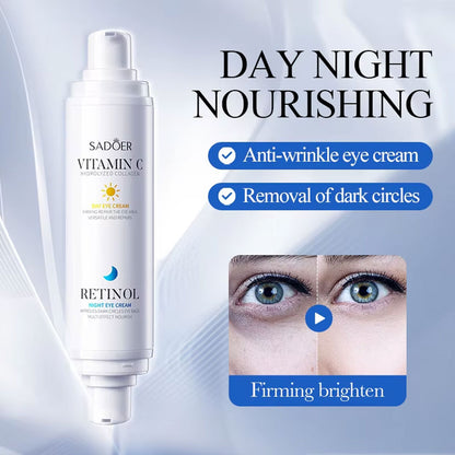 Sadoer Vitamin C Day Eye Cream 10g & Retinol Night Eye Cream 10g
