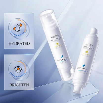 Sadoer Vitamin C Day Eye Cream 10g & Retinol Night Eye Cream 10g