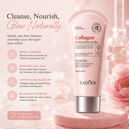 Sadoer Collagen Nicotinamide Glow Cleanser 100g