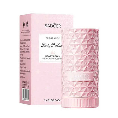 Sadoer Honey Peach Body Perfume Deodorant Roll On 40ml