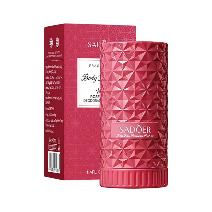 Sadoer Rose Petal Body Perfume Deodorant Roll On 40ml