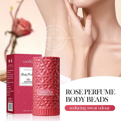 Sadoer Rose Petal Body Perfume Deodorant Roll On 40ml