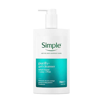 Simple Gel Cleanser Purify Witch Hazel Zinc Pha 240ml
