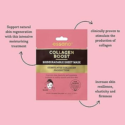 Essano Sheet Mask Biodegradable Collagen Boost 23ml