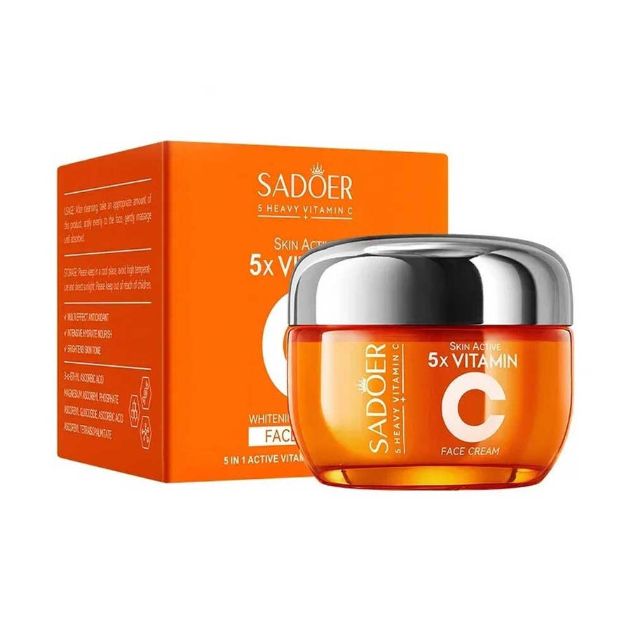 Sadoer Skin Active 5X Vitamin C Whitening Brightening Face Cream 50g