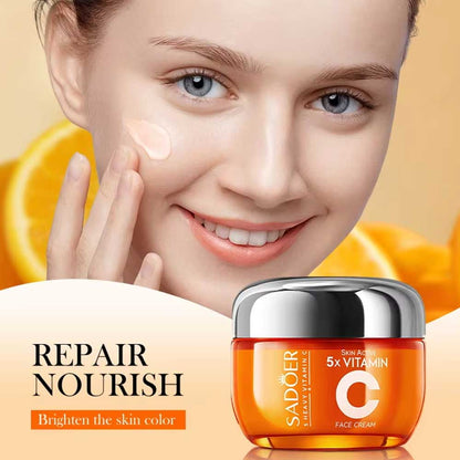 Sadoer Skin Active 5X Vitamin C Whitening Brightening Face Cream 50g