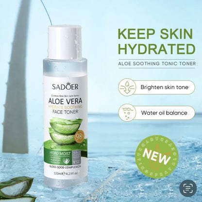 Sadoer Aloe Vera Hydrating Soothing Face Toner 120ml