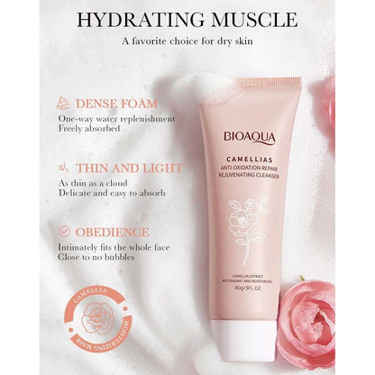 Bioaqua Camellias Antioxidant Rejuvenating Cleanser 80g