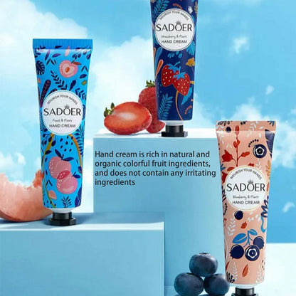 Sadoer Fruit And Plant Fragrance Hand Cream Set 30gx5pcs