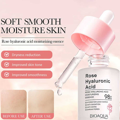 Bioaqua Rose Hyaluronic Acid Moisturizing Essence 30ml