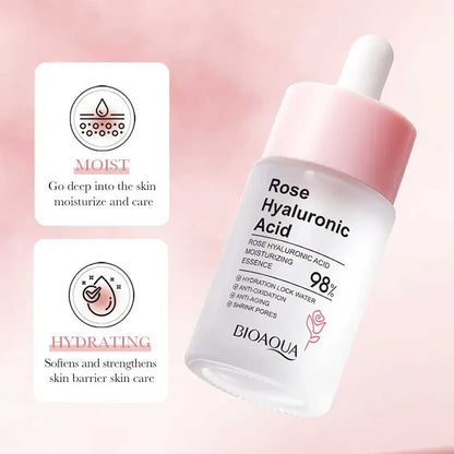 Bioaqua Rose Hyaluronic Acid Moisturizing Essence 30ml