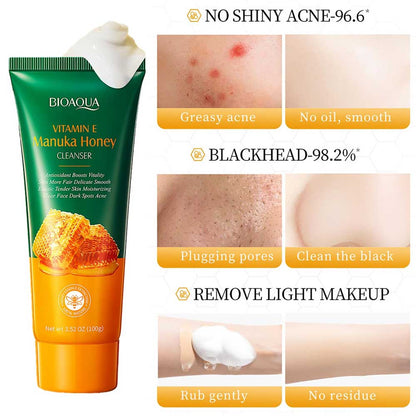Bioaqua Vitamin E Manuka Honey Cleanser 100g