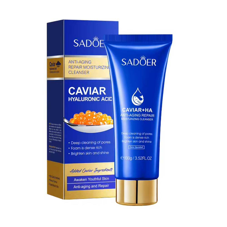 Sadoer Caviar Hyaluronic Acid Anti Aging Repair Moisturizing Cleanser 100g
