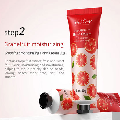 Sadoer Colorful Fruit Anti Cracking Hand Cream Set 30gx5pcs