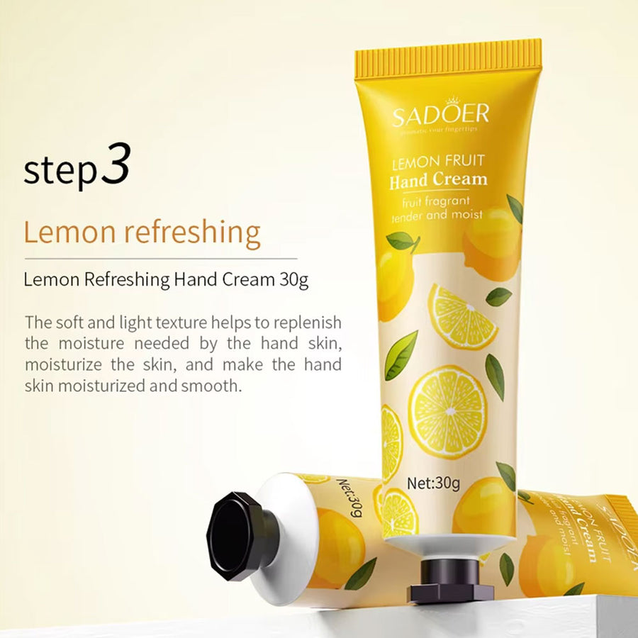Sadoer Colorful Fruit Anti Cracking Hand Cream Set 30gx5pcs