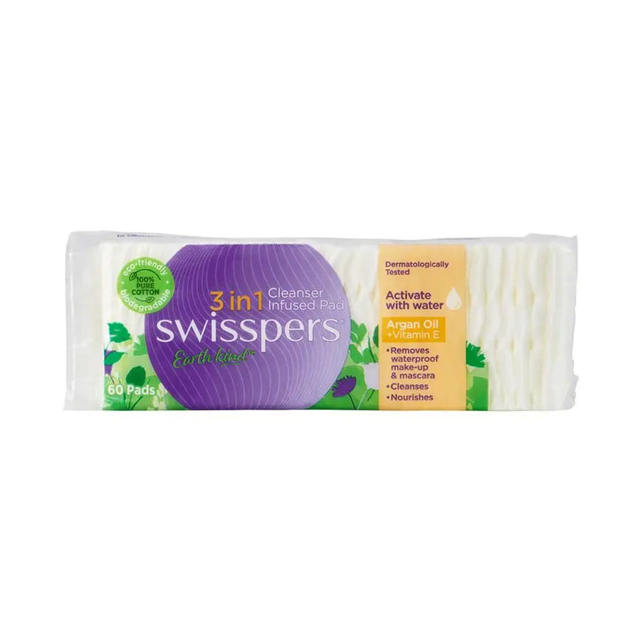 Swisspers 3-In-1 Cleanser Infused Pad