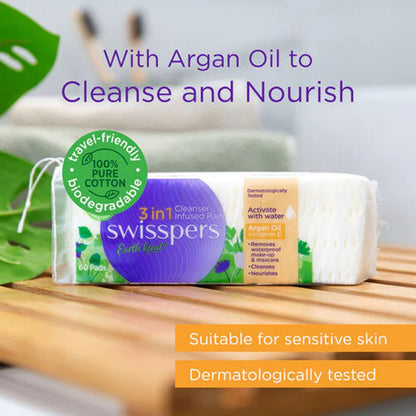 Swisspers 3-In-1 Cleanser Infused Pad