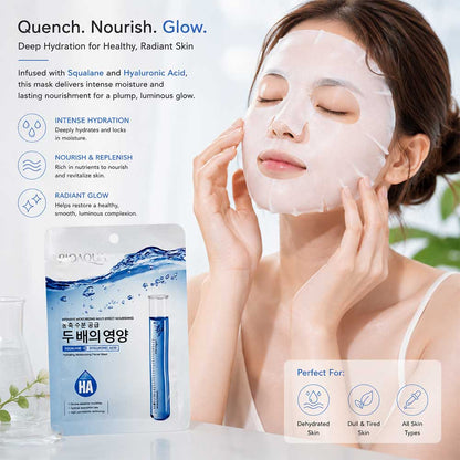 Bioaqua Hyaluronic Acid Squalane Hydrating Moisturizing Facial Mask 25ml