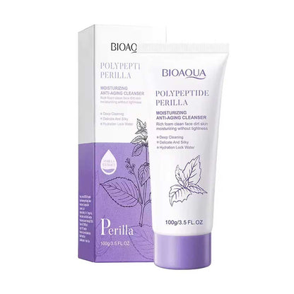 Bioaqua Polypeptide Perilla Moisturizing Anti Aging Cleanser 100g